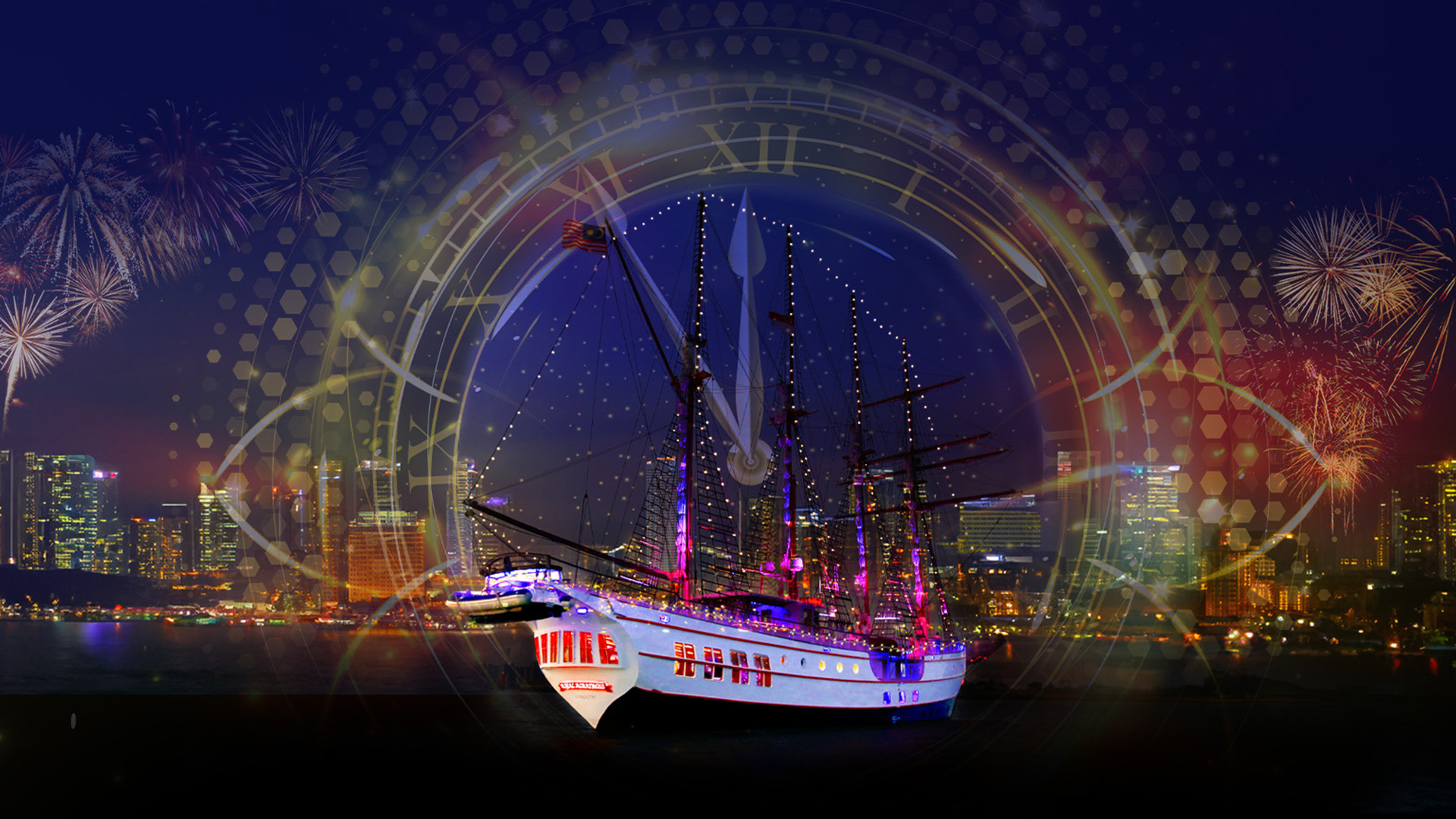 Singapore NYE Party 2024 at sea on the Royal Albatross_1