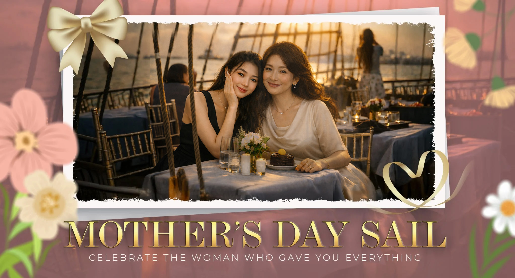 Royal Albatross luxury tall ship Mother's Day dinner cruise Singapore 2026